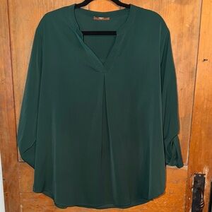 Elegant Sahara Forest Green Women's Top
